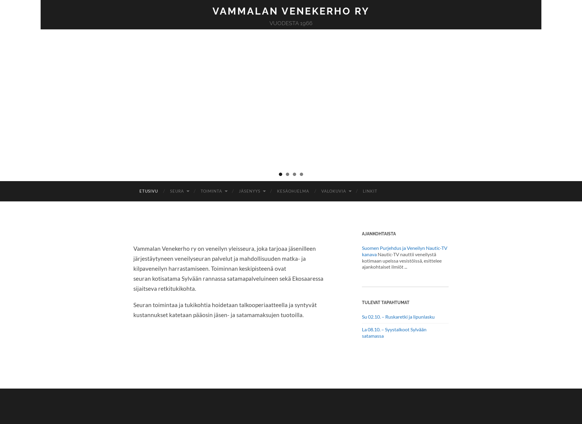 Screenshot for vammalanvenekerho.fi