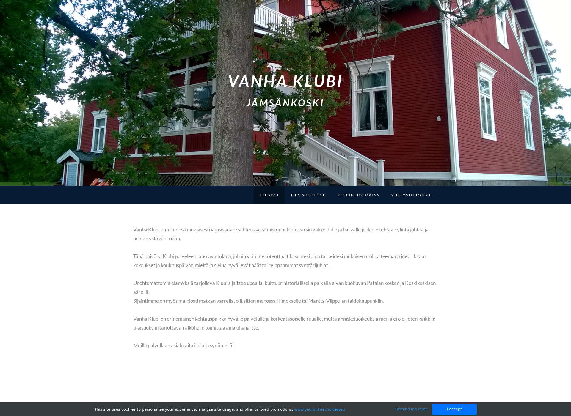 Screenshot for vanhaklubi.fi