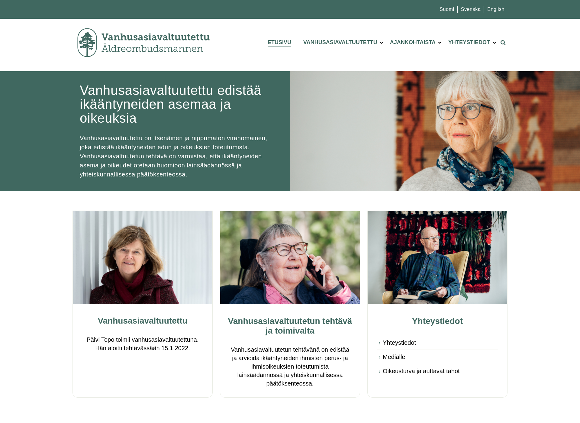 Skärmdump för vanhusasia.fi