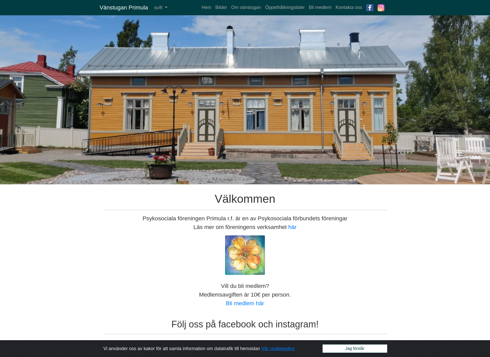 Screenshot for vanstuganprimula.fi