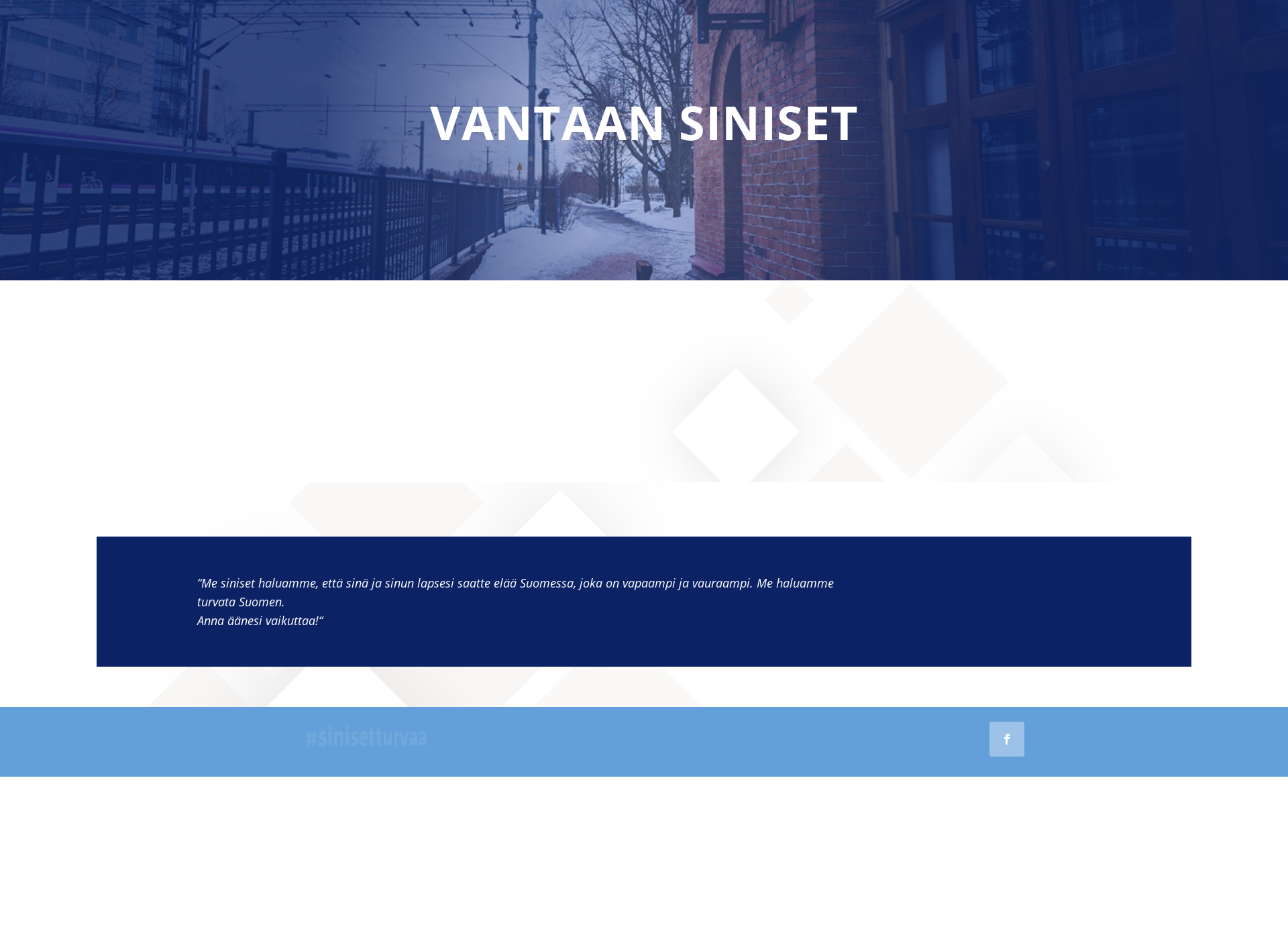 Screenshot for vantaansiniset.fi