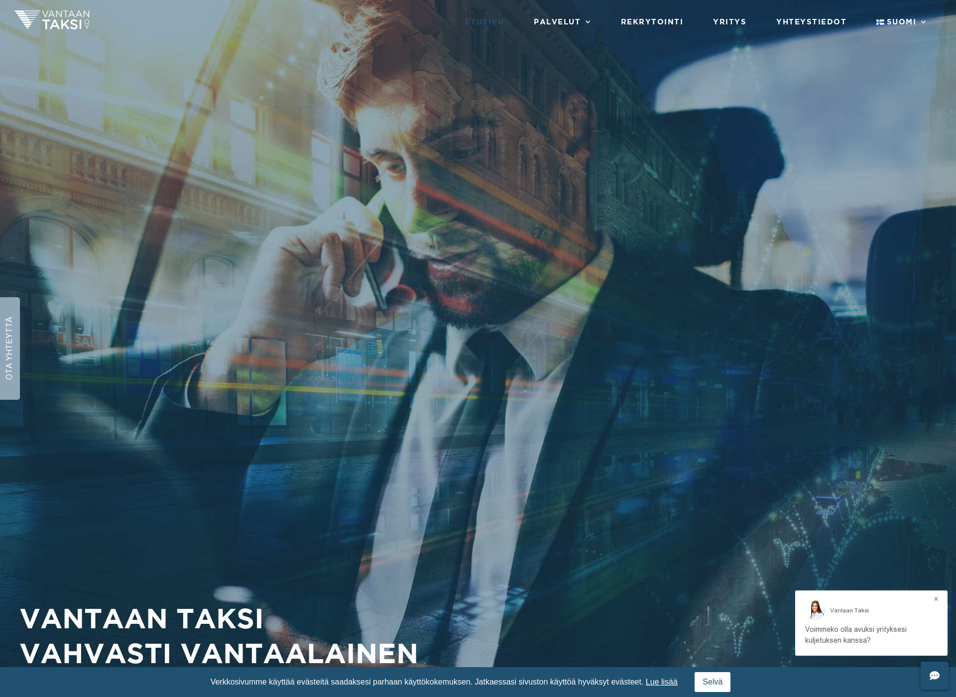 Screenshot for vantaantaksi.fi