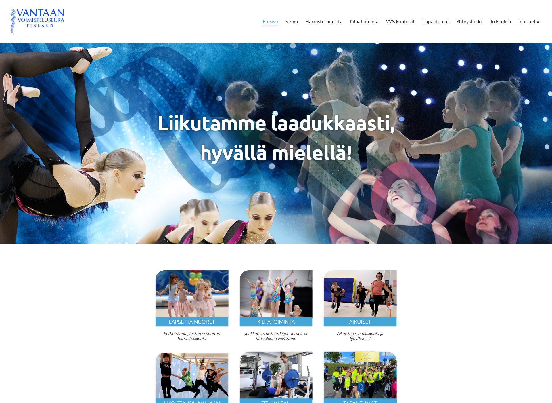 Screenshot for vantaanvoimisteluseura.fi