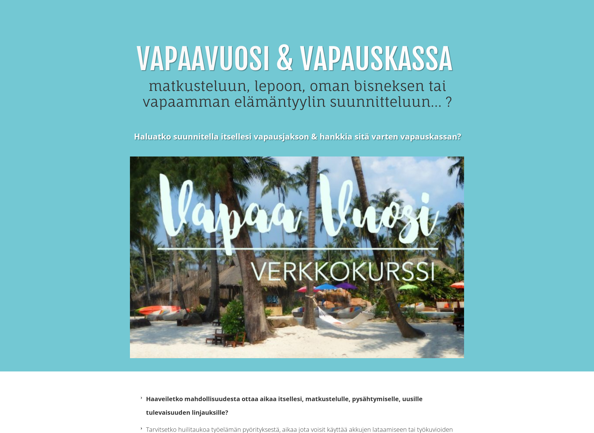 Screenshot for vapaavuosi.fi