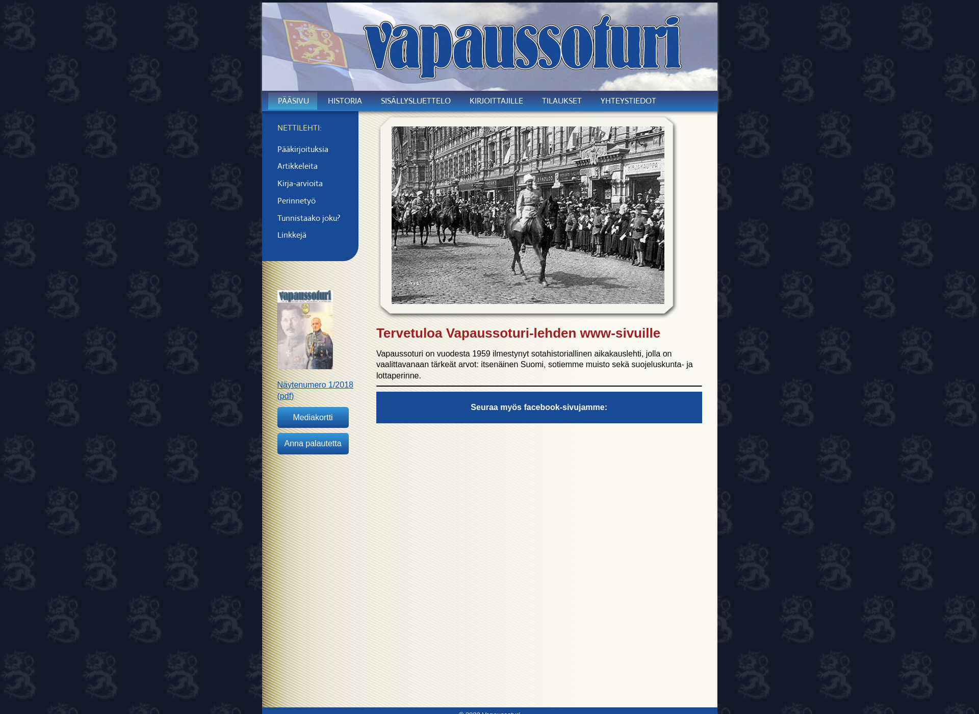Screenshot for vapaussoturi.fi