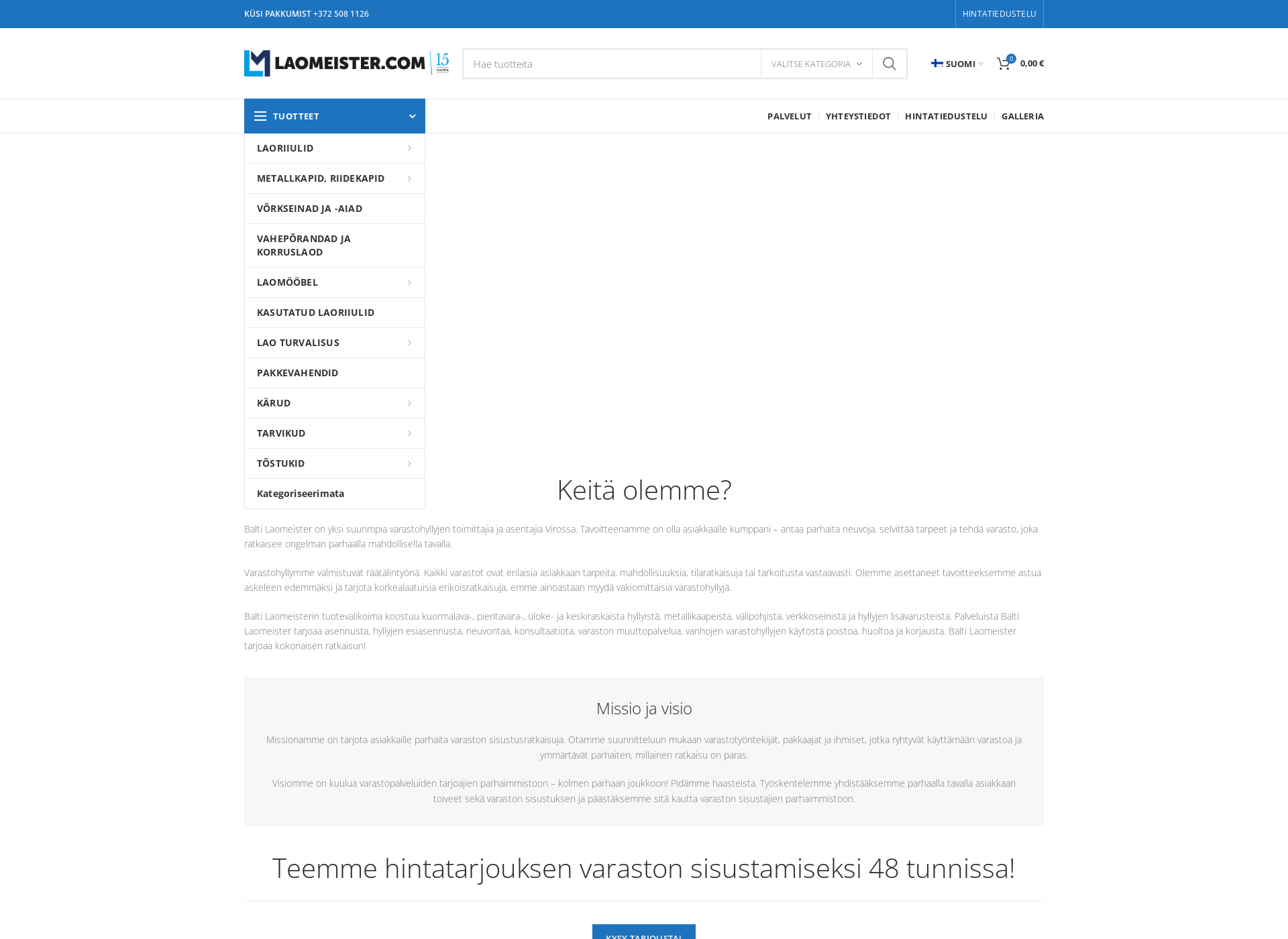 Screenshot for varastomestari.fi