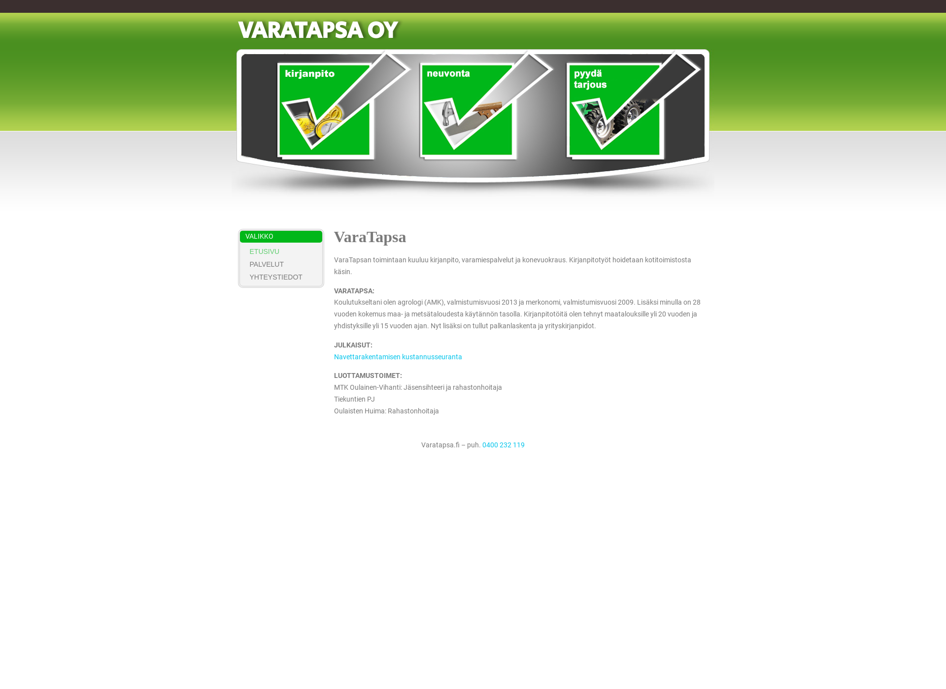 Screenshot for varatapsa.fi