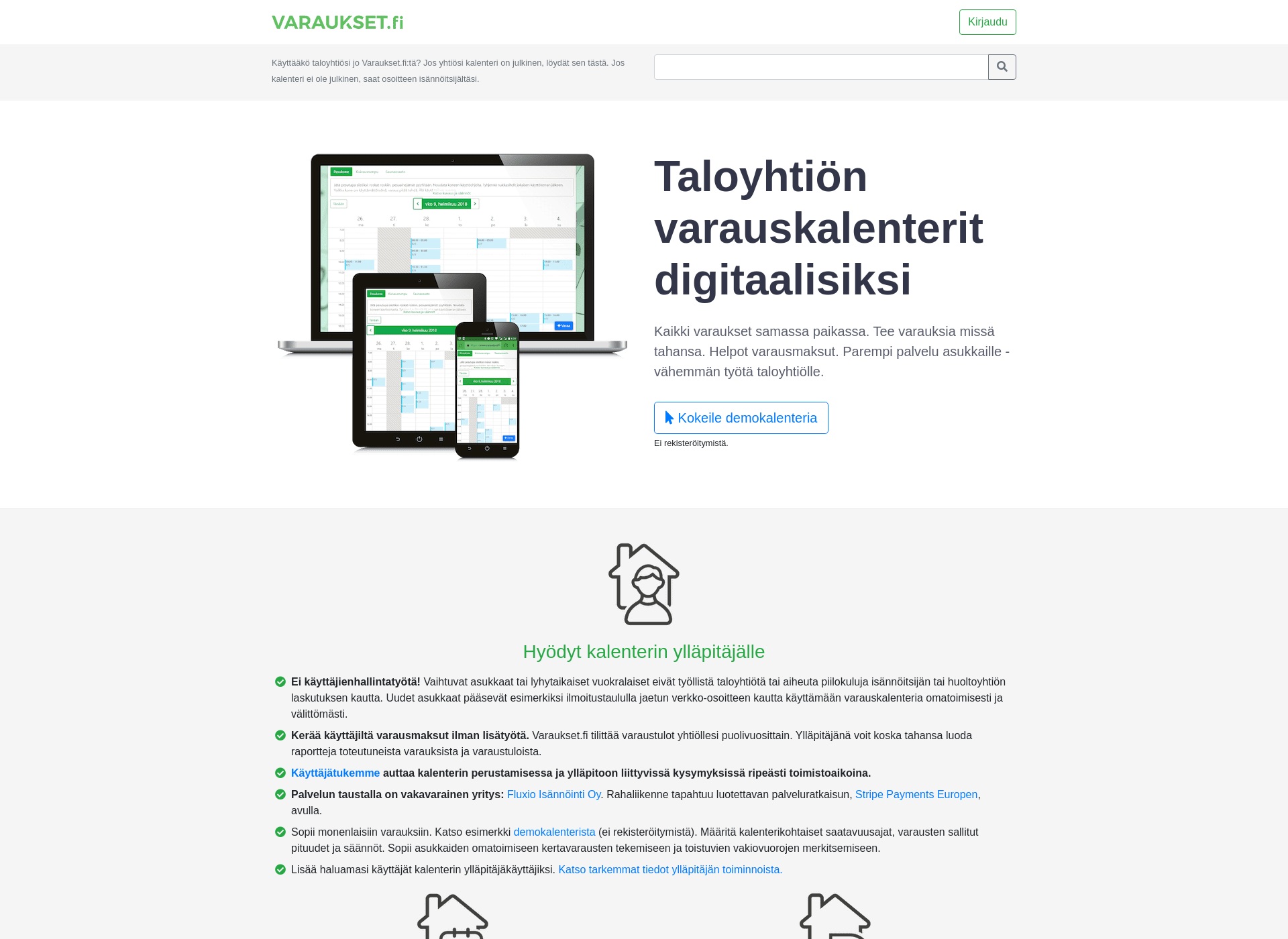 Screenshot for varaukset.fi