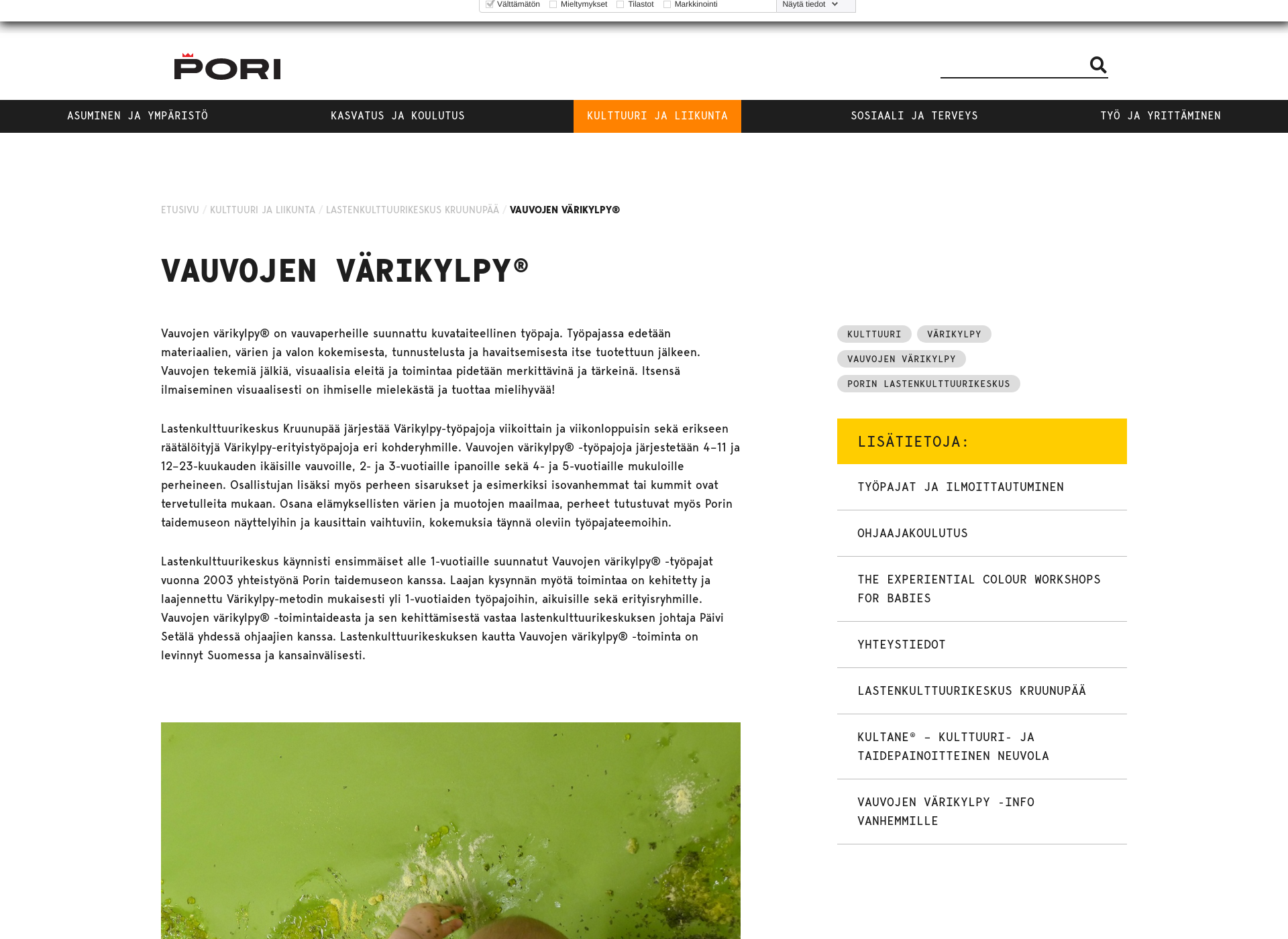 Screenshot for varikylpy.fi