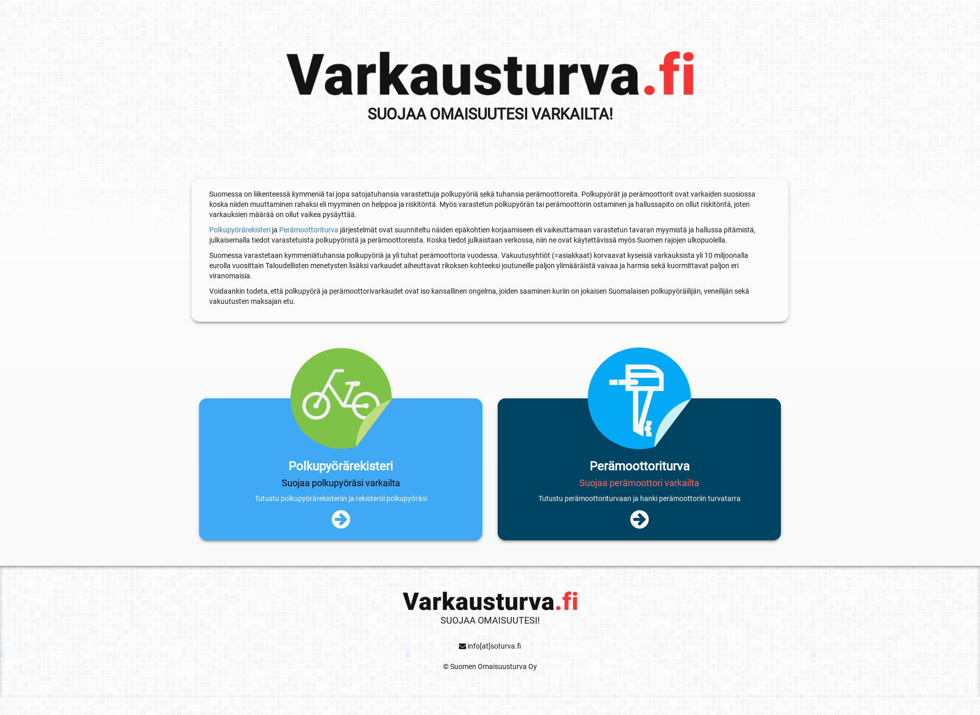 Skärmdump för varkausturva.fi