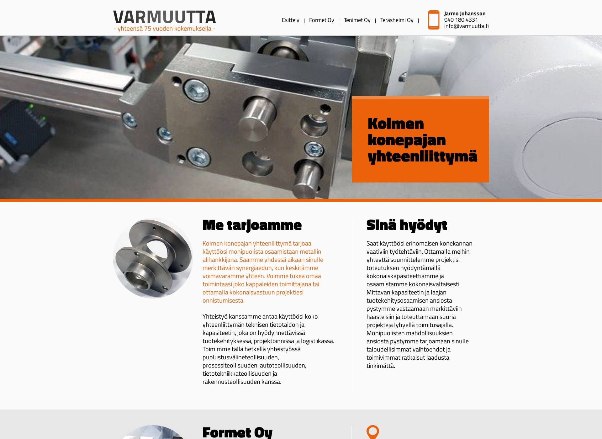 Screenshot for varmuutta.fi