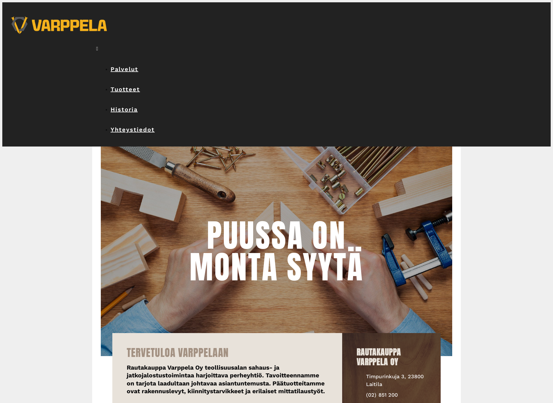 Screenshot for varppela.fi