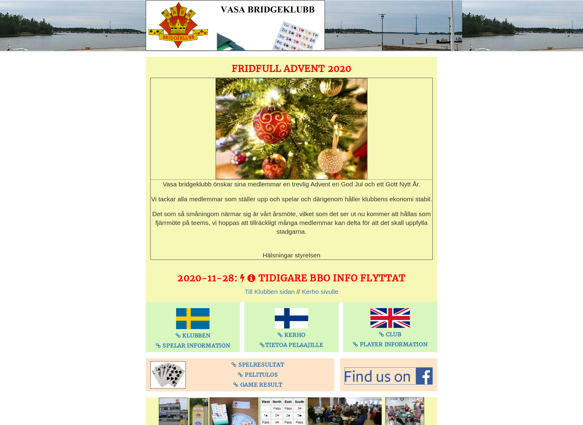 Skärmdump för vasabk.fi