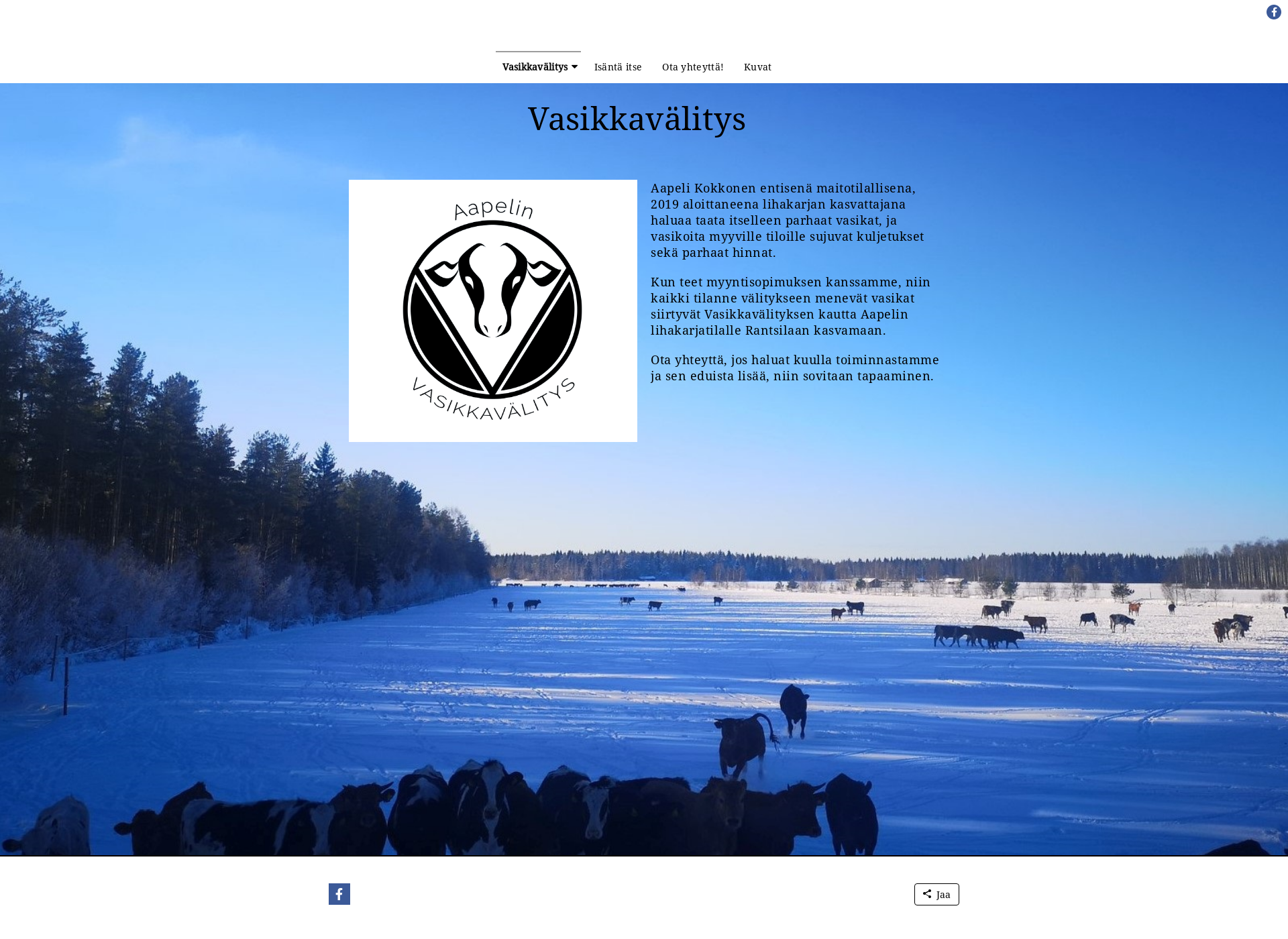 Screenshot for vasikkavalitys.fi