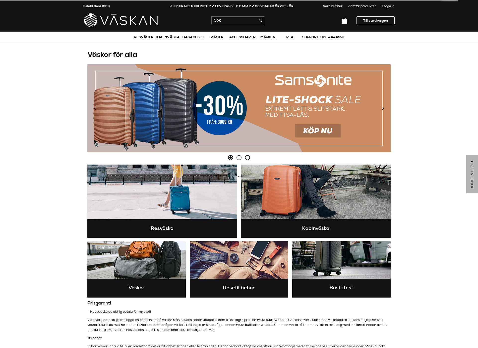Screenshot for vaskan.fi
