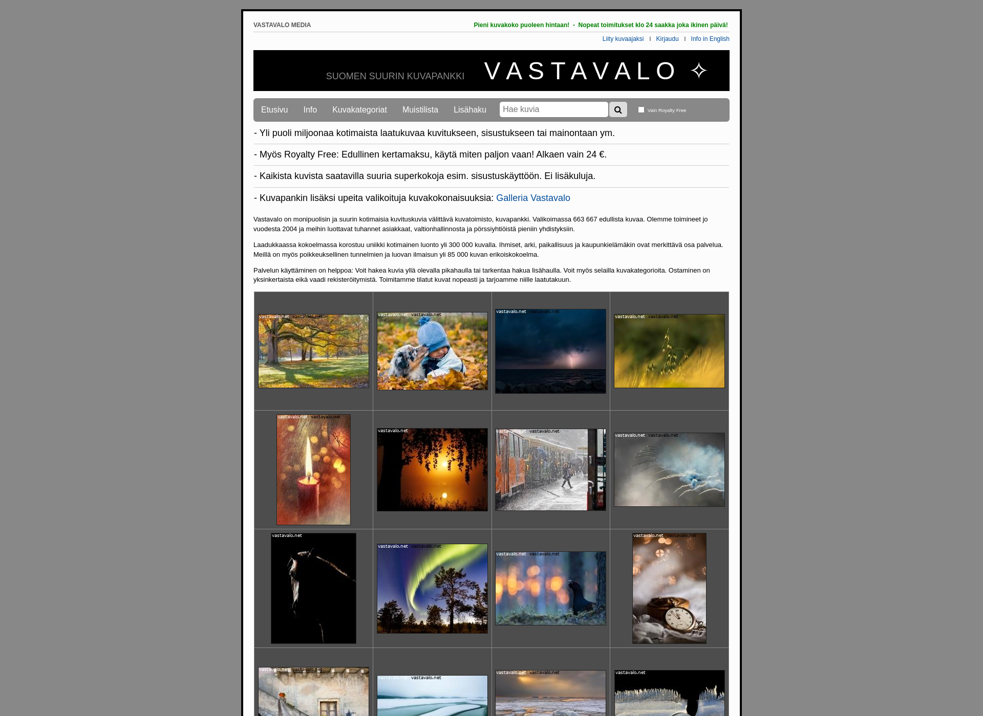 Screenshot for vastavalo.fi