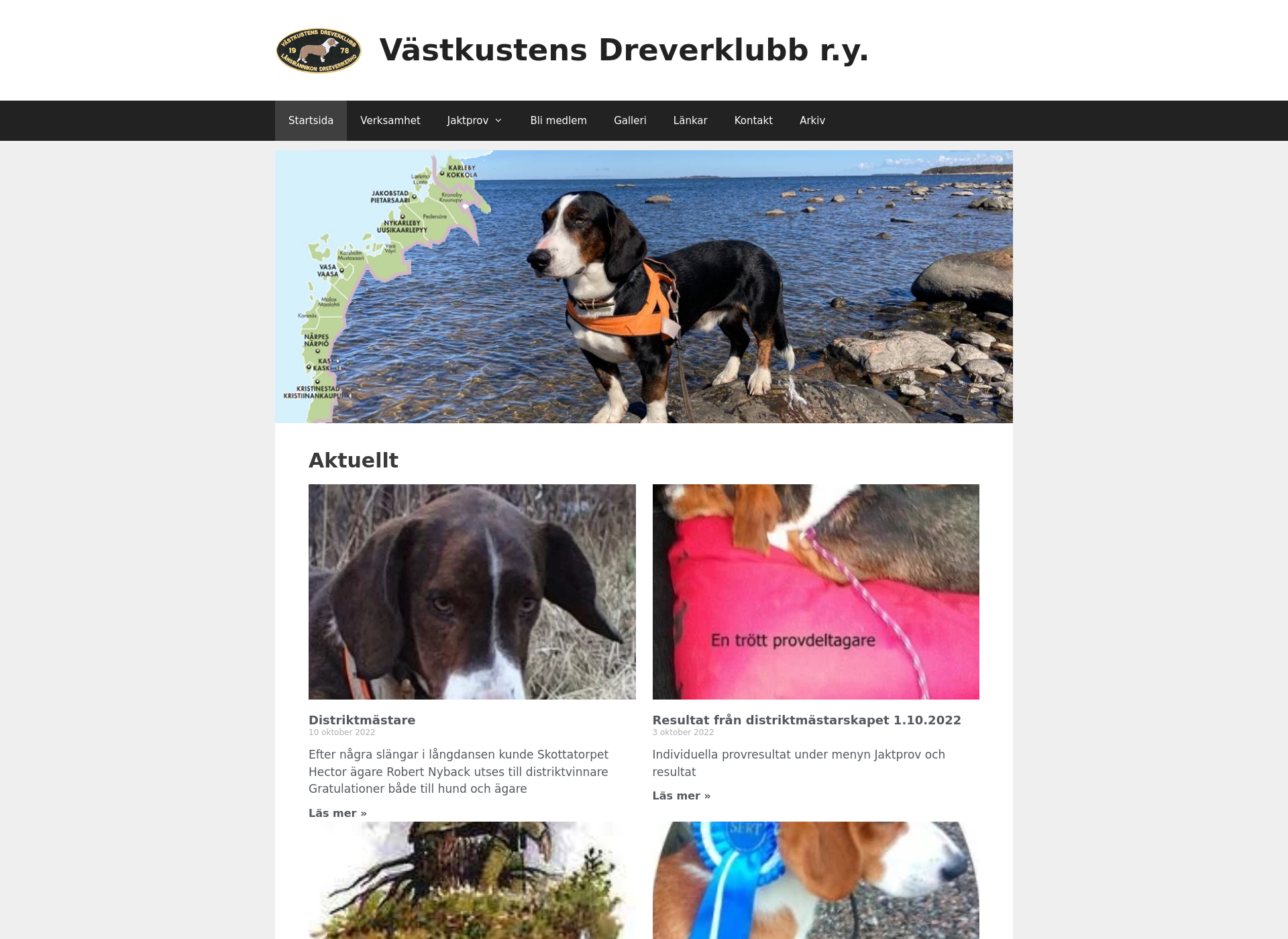 Screenshot for vastkustensdreverklubb.fi