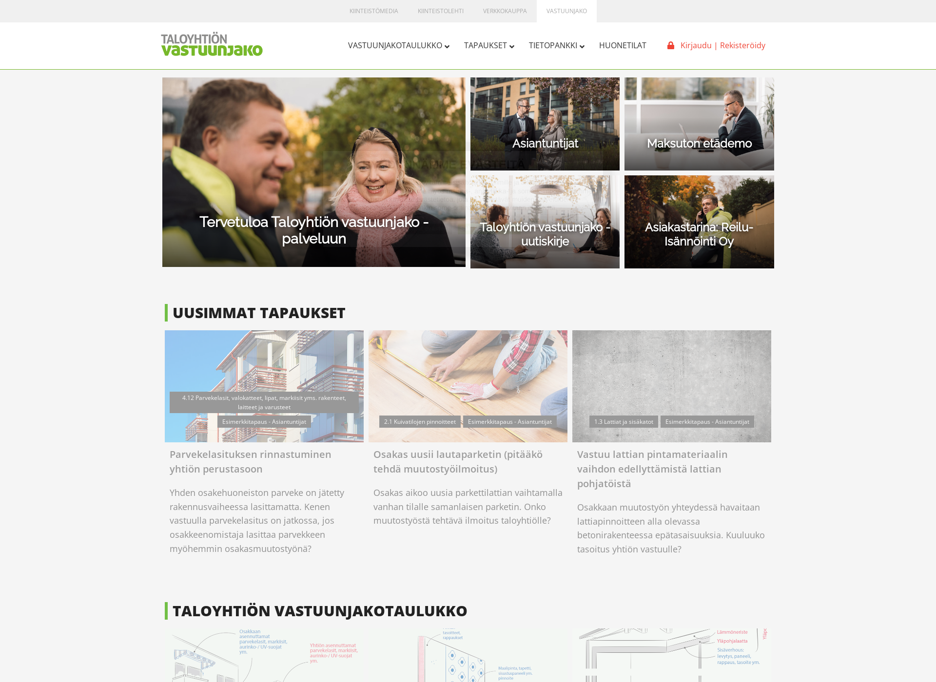 Screenshot for vastuunjakotaulukko.fi