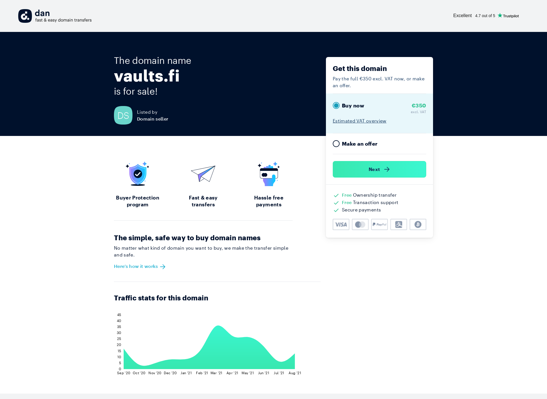 Screenshot for vaults.fi