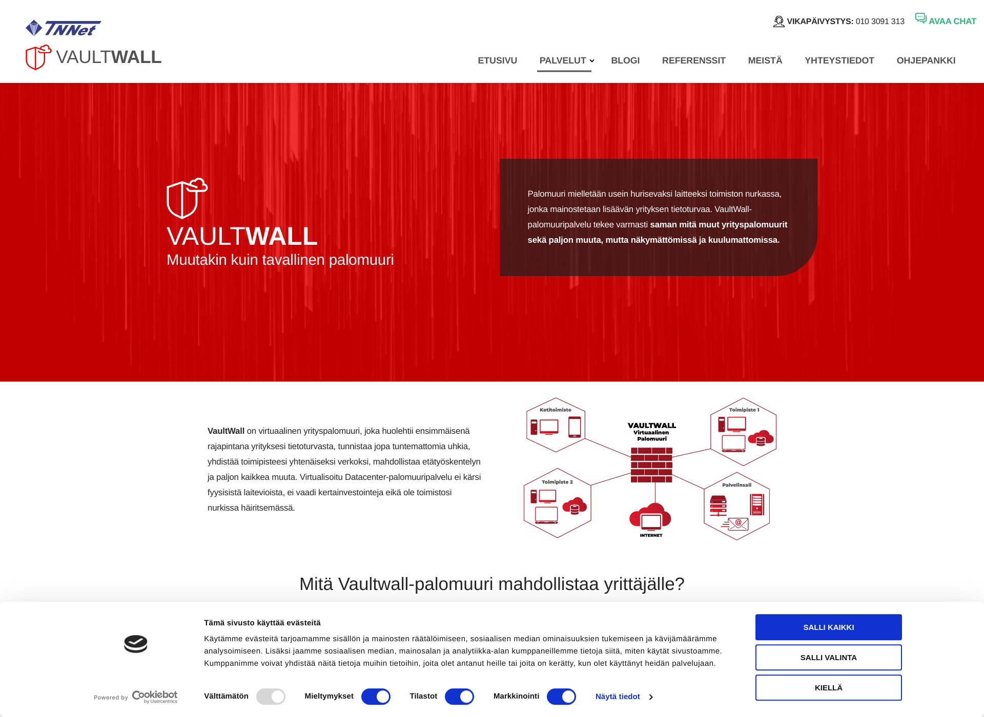 Screenshot for vaultwall.fi