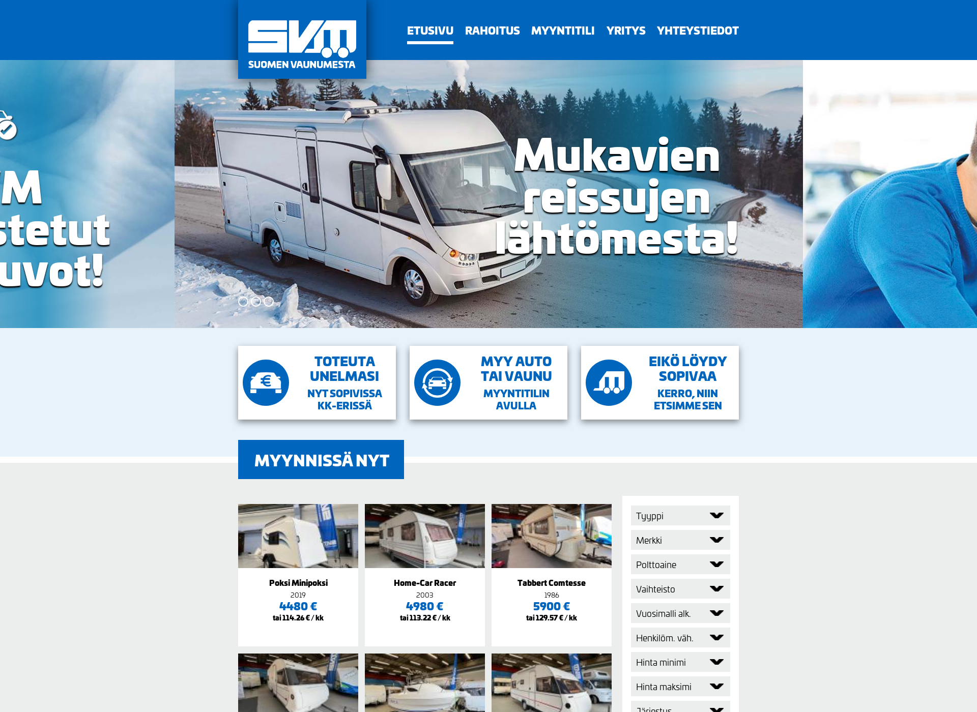 Screenshot for vaunuvälitys.fi