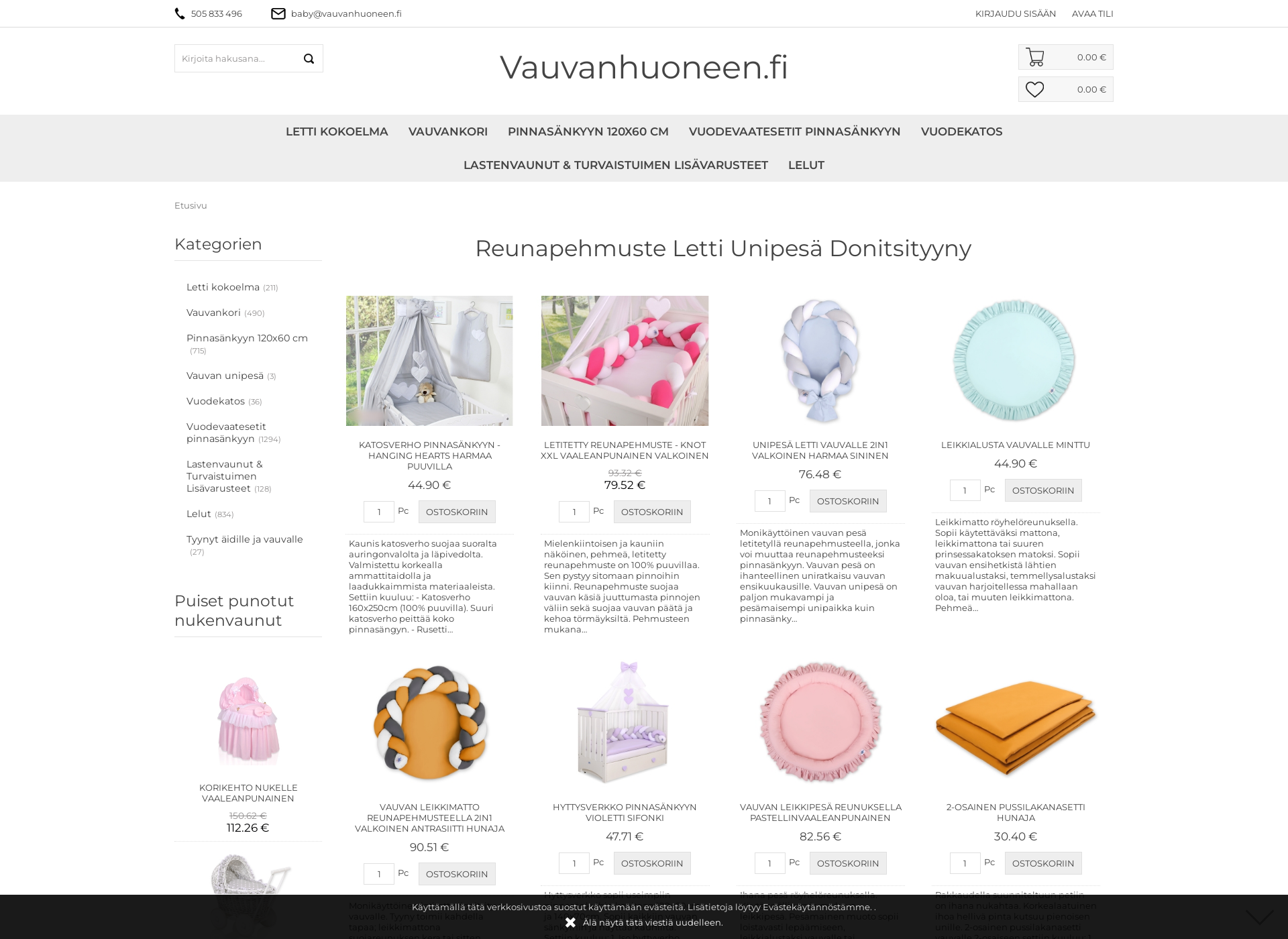 Screenshot for vauvanhuoneen.fi