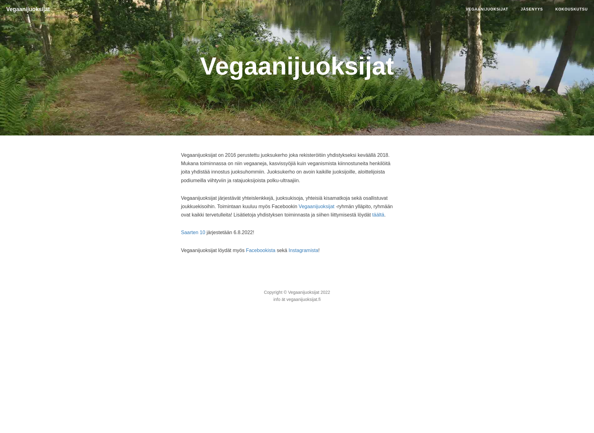 Screenshot for vegaanijuoksijat.fi