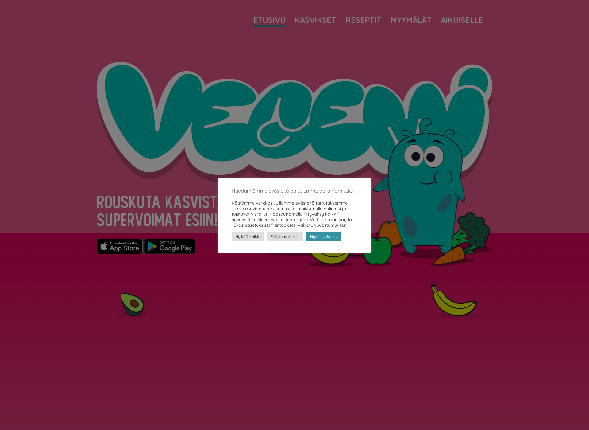 Screenshot for vegemi.fi