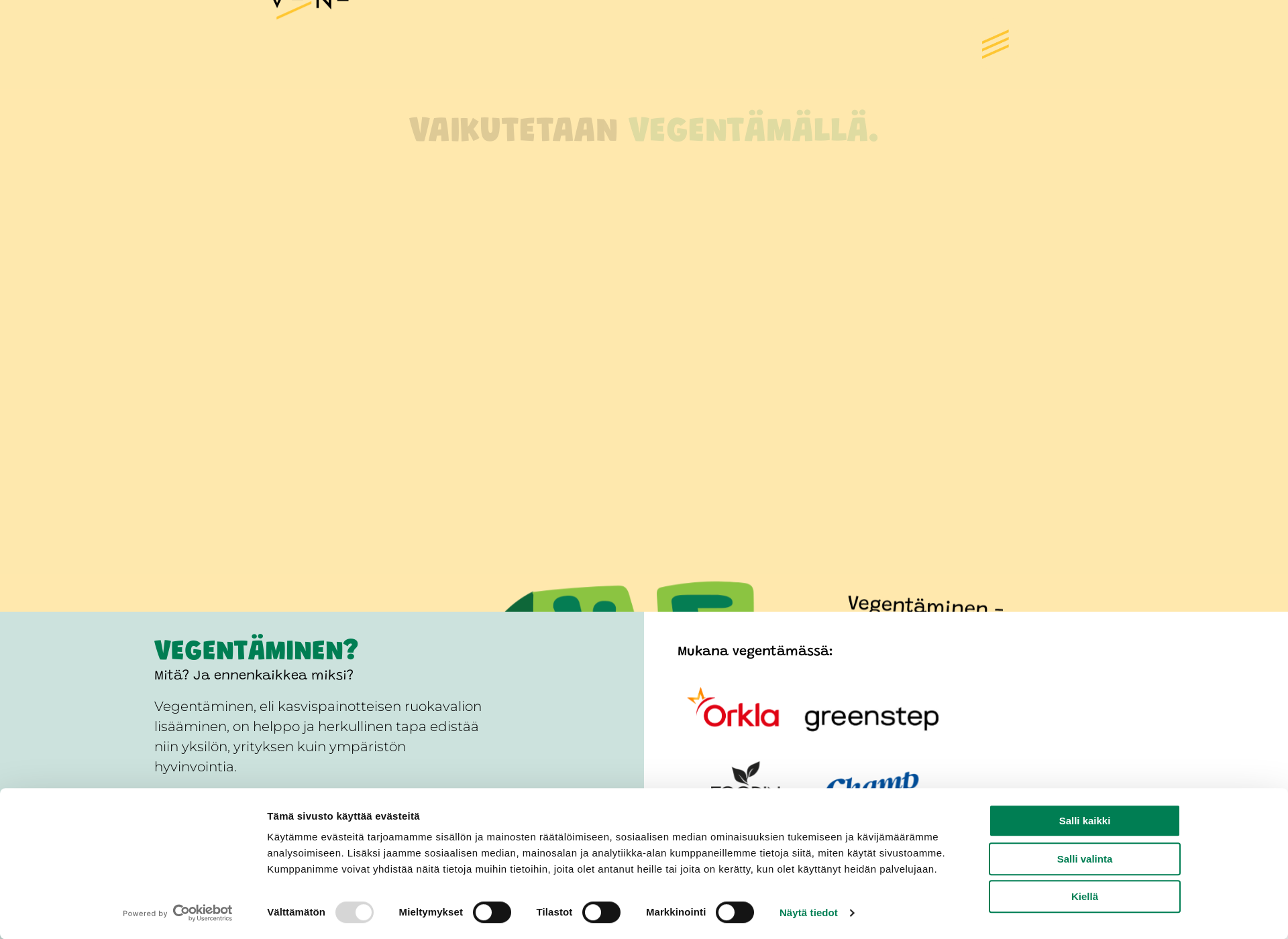Screenshot for vegentäminen.fi