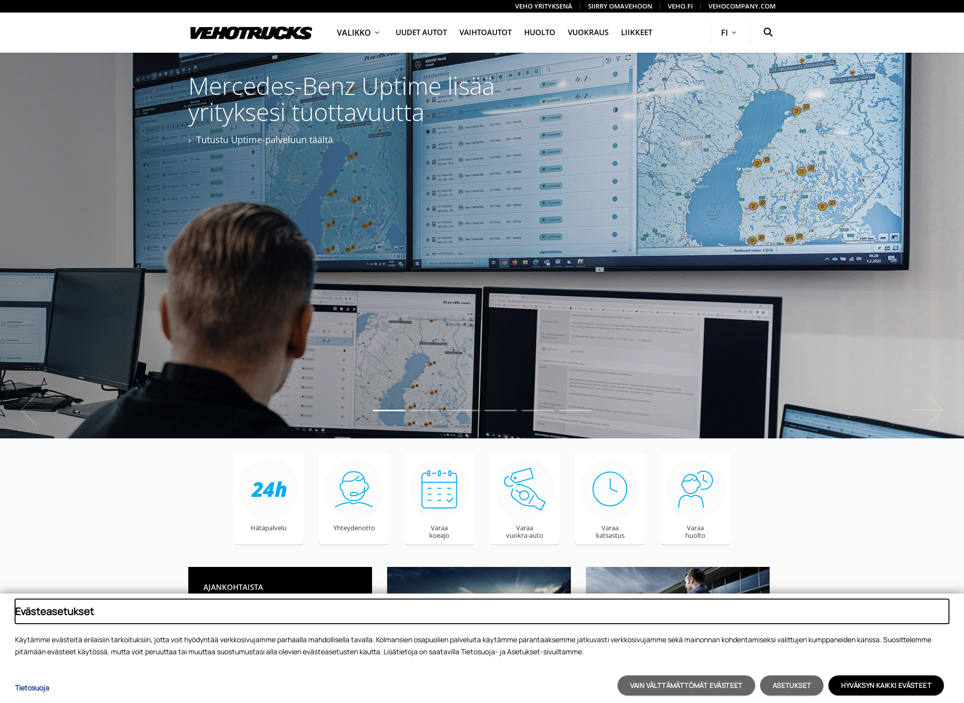 Screenshot for vehotrucks.fi
