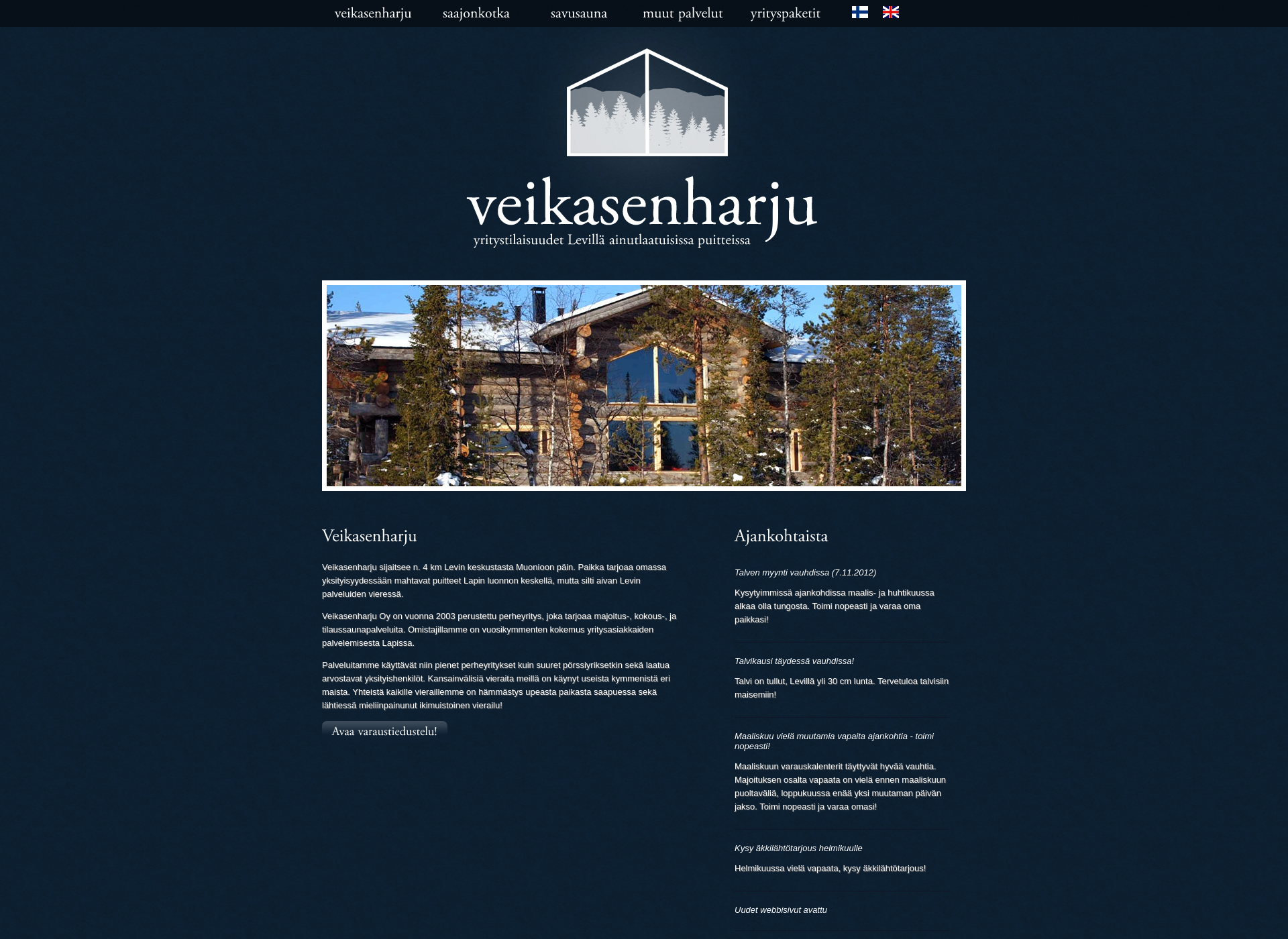 Screenshot for veikasenharju.fi