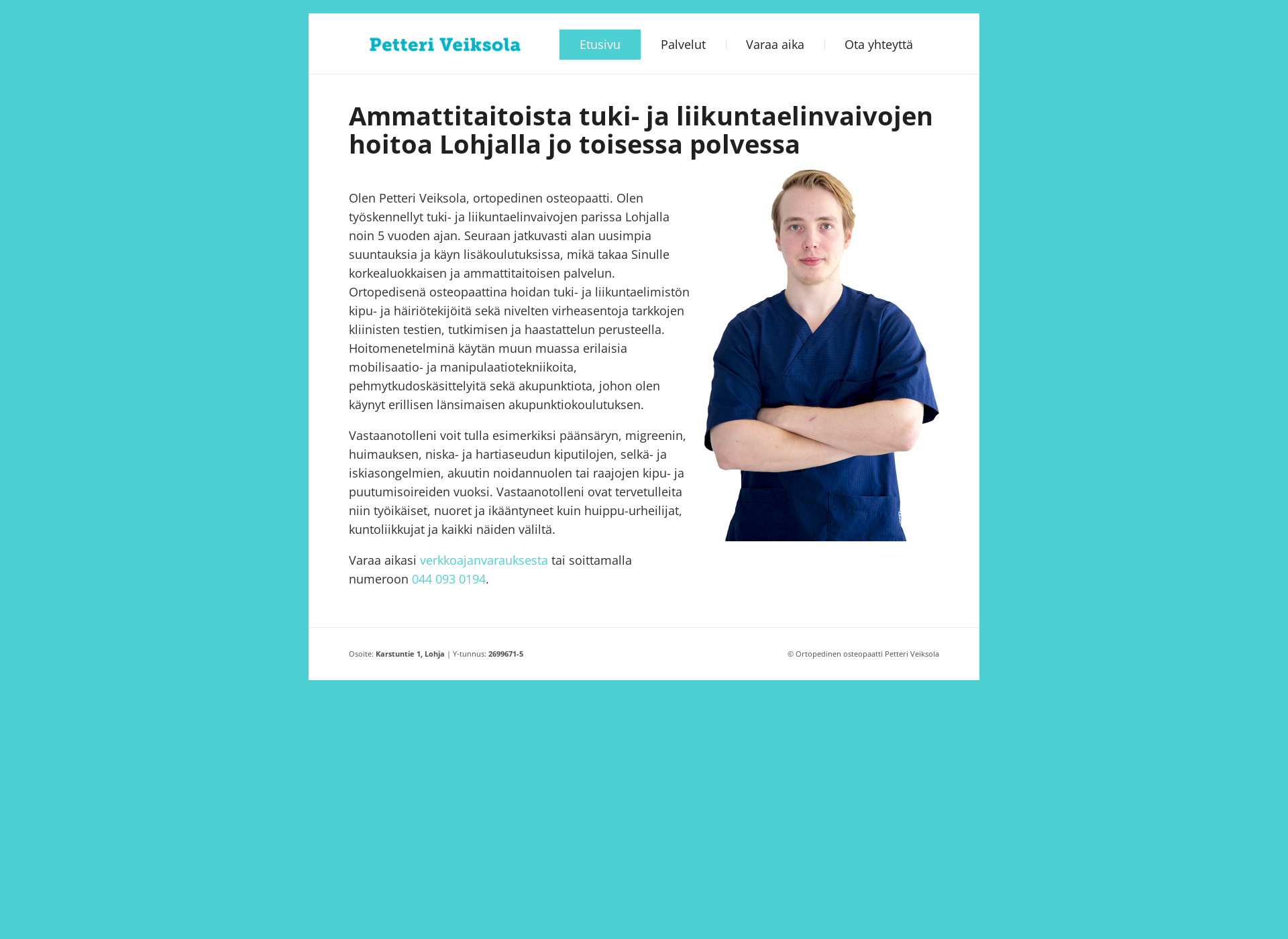 Screenshot for veiksola.fi