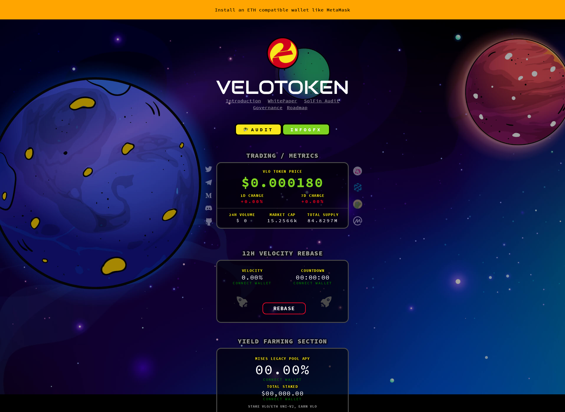 Screenshot for velotoken.fi