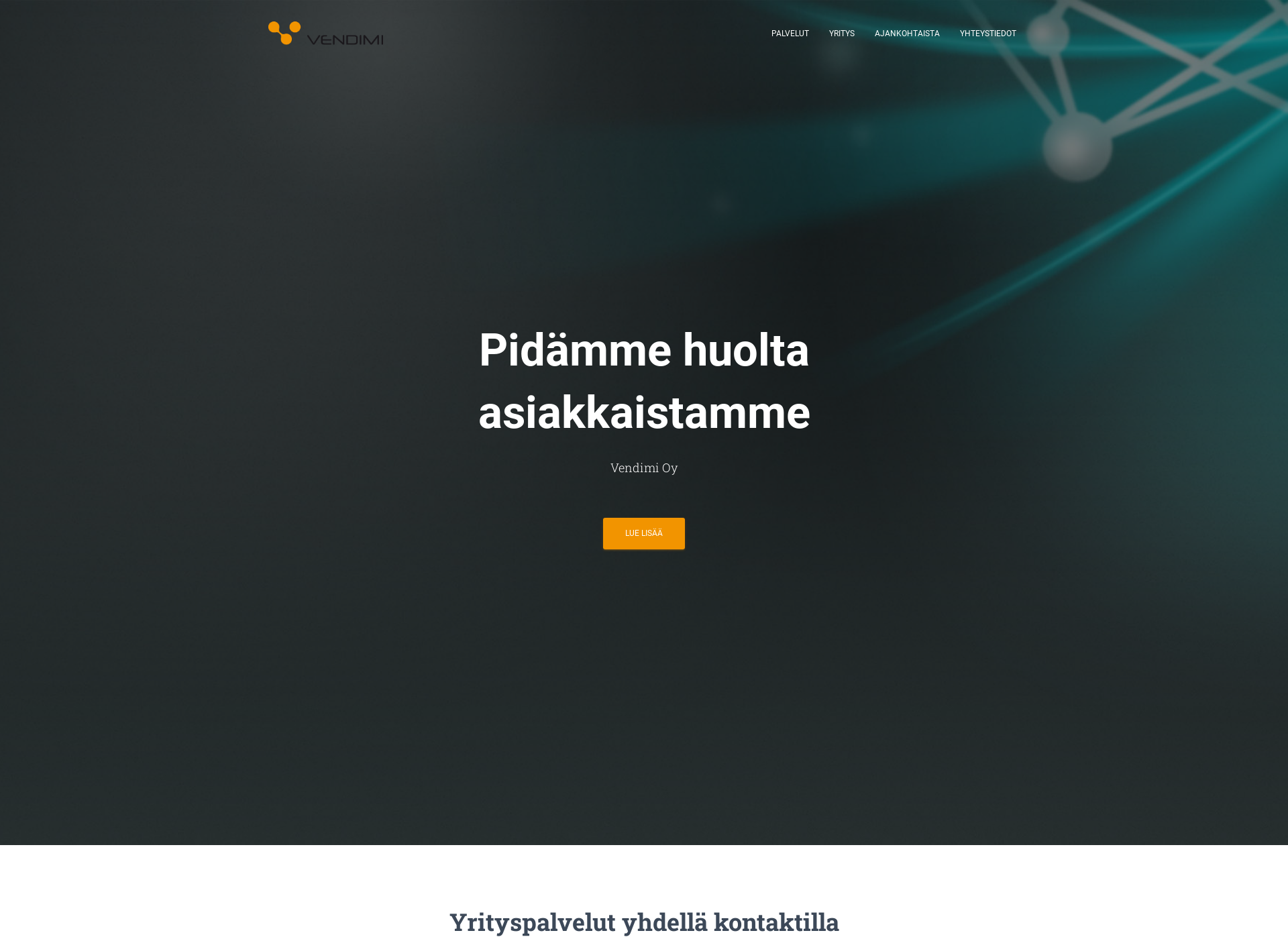 Skärmdump för vendimi.fi