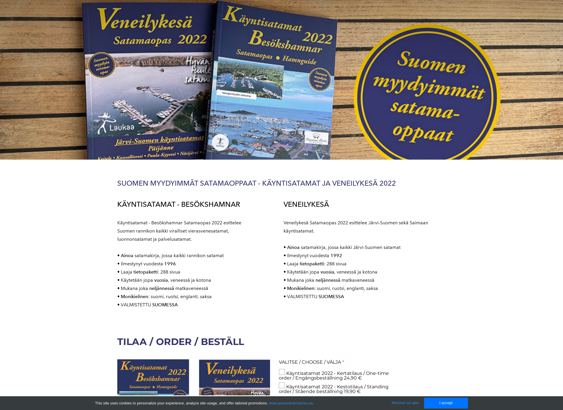 Screenshot for venesatamat.fi
