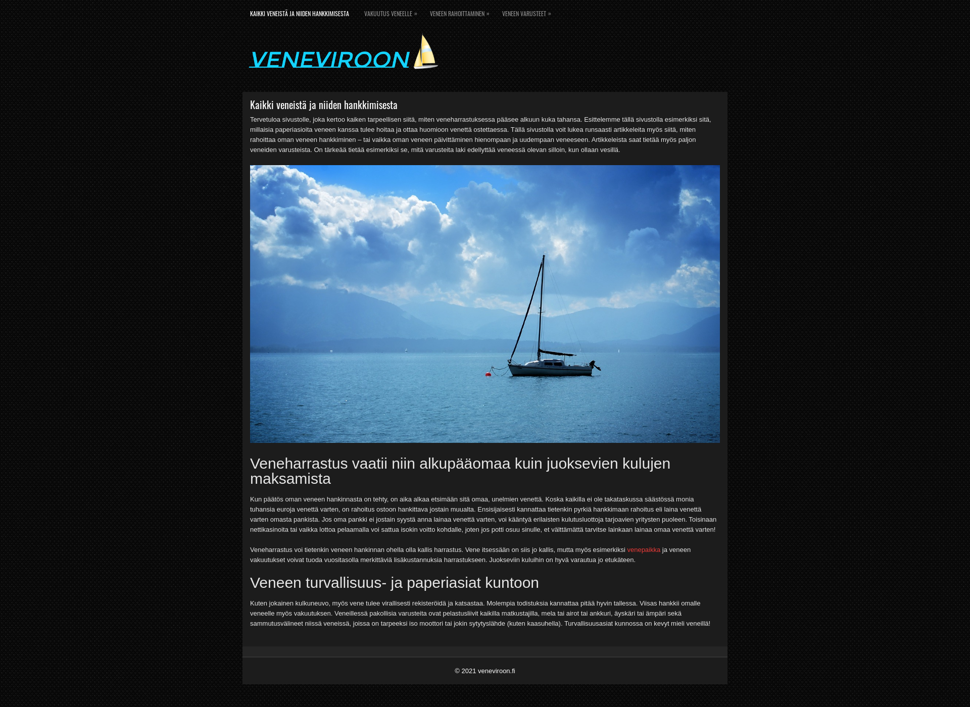 Screenshot for veneviroon.fi