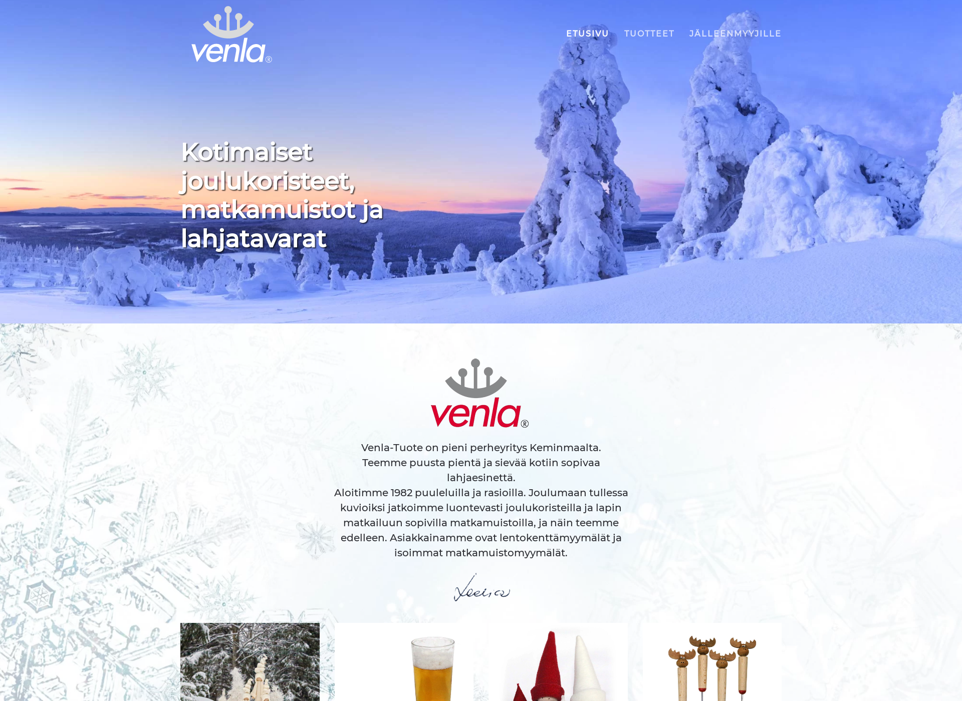 Screenshot for venla.fi