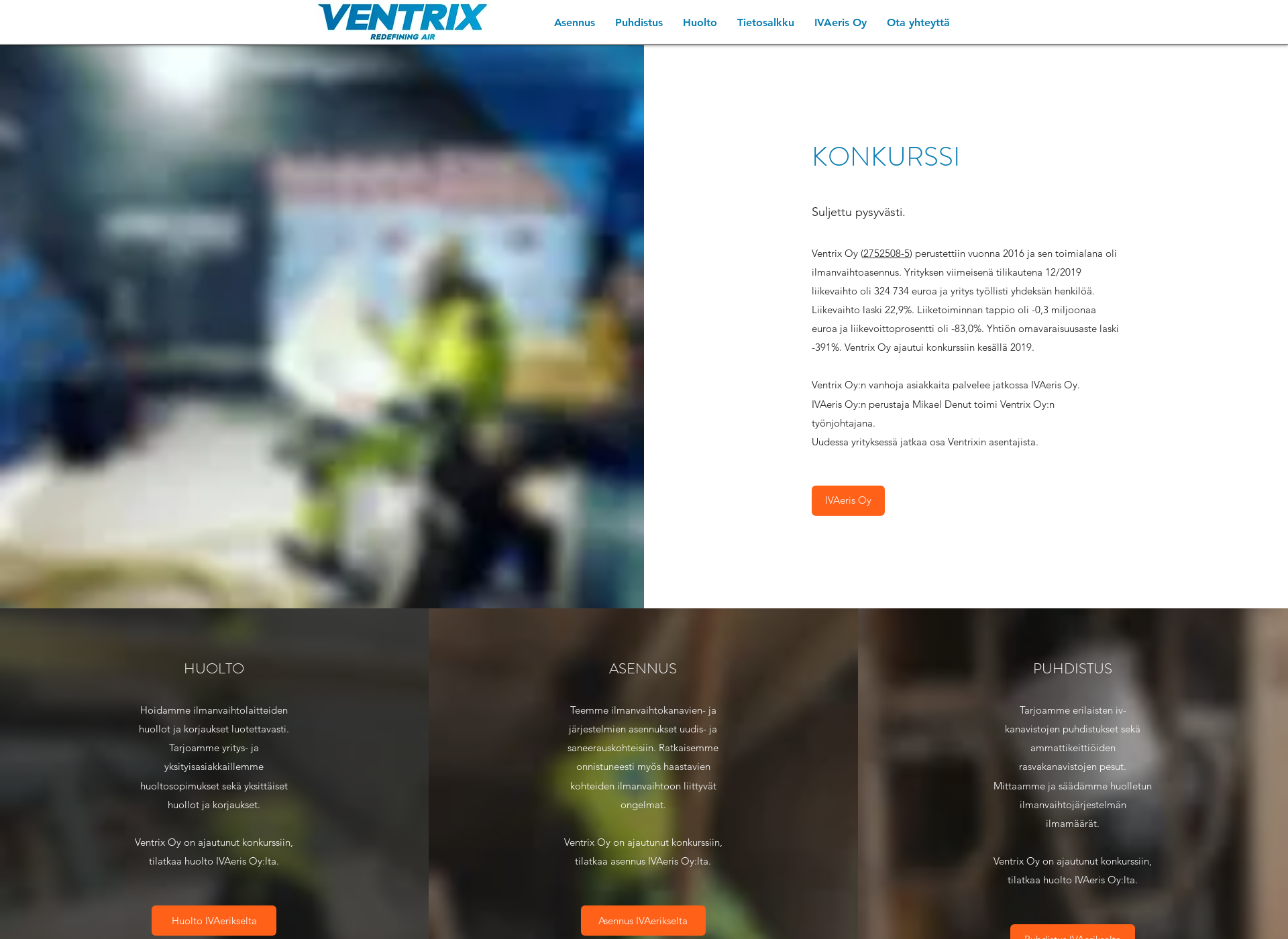Screenshot for ventrix.fi