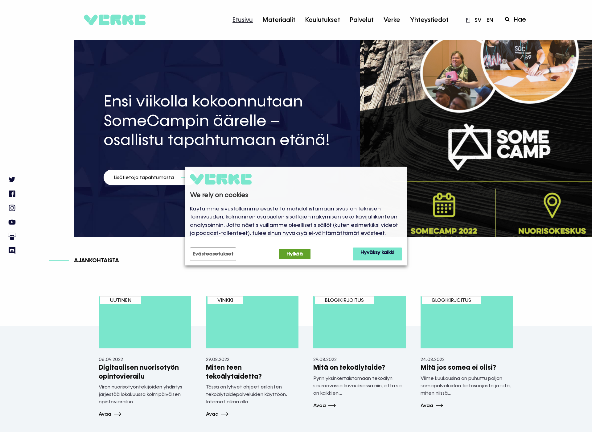 Screenshot for verke.fi