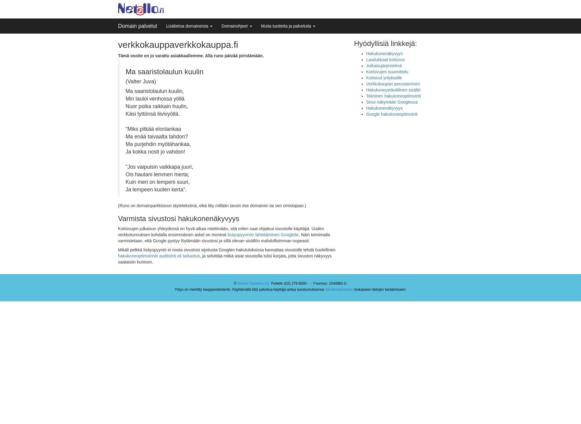 Screenshot for verkkokauppaverkkokauppa.fi