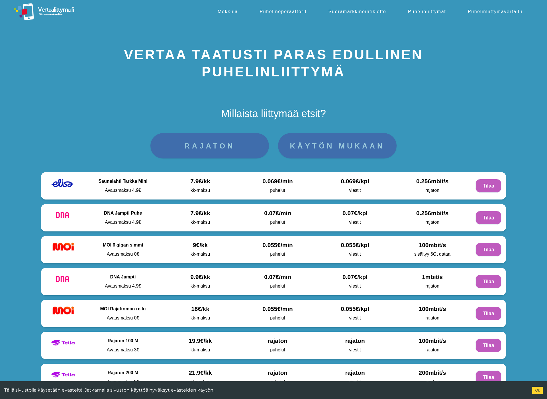 Screenshot for vertaaliittyma.fi