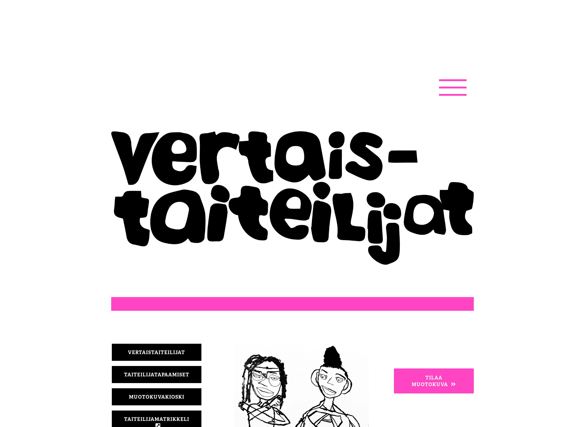 Screenshot for vertaistaiteilijat.fi
