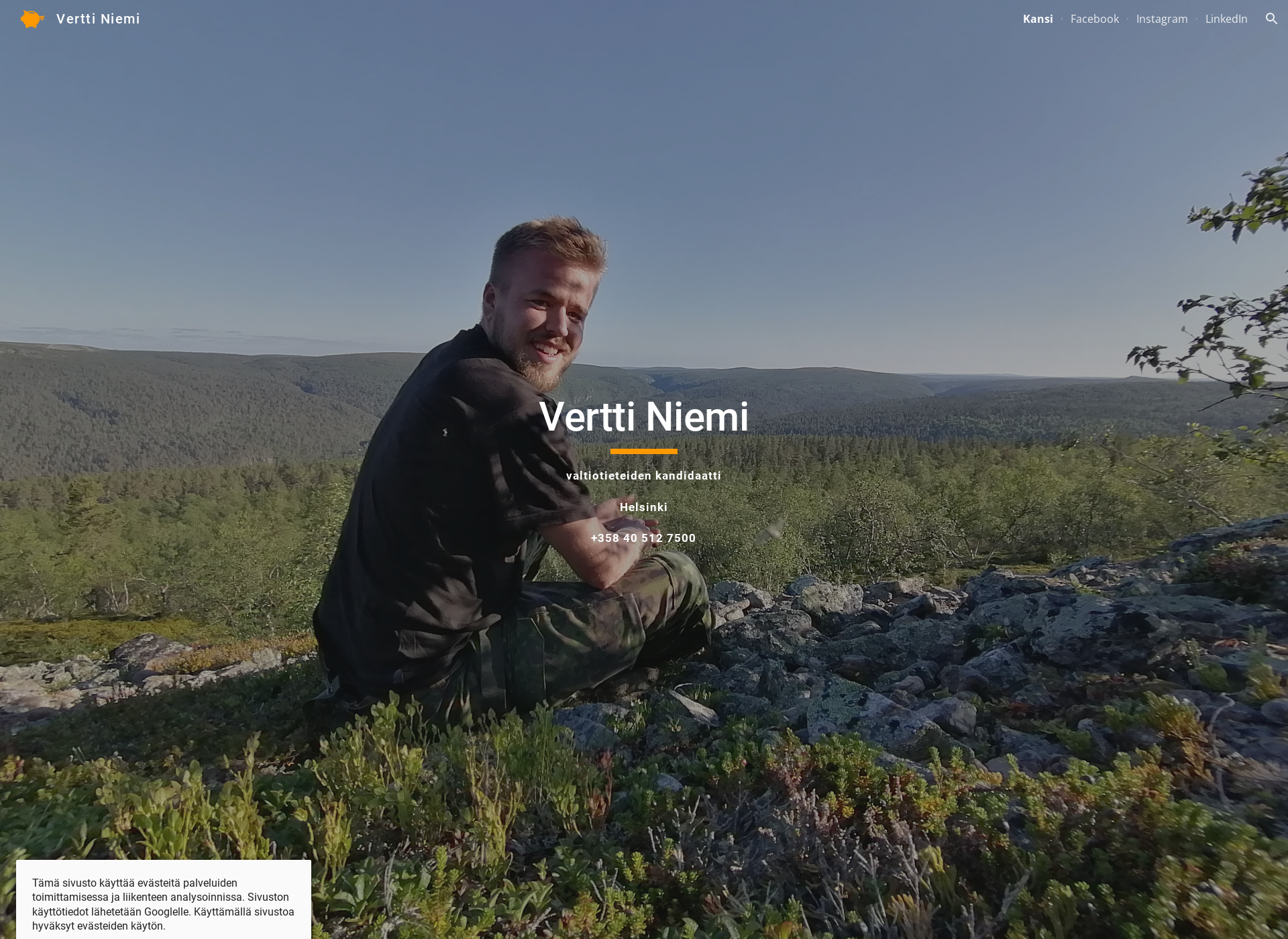 Screenshot for verttiniemi.fi
