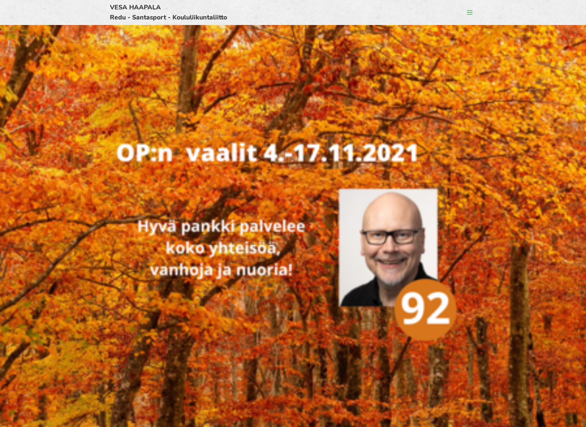 Skärmdump för vesahaapala.fi