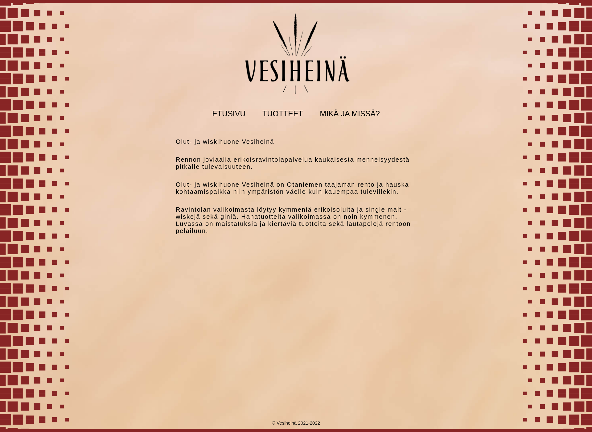 Screenshot for vesiheina.fi