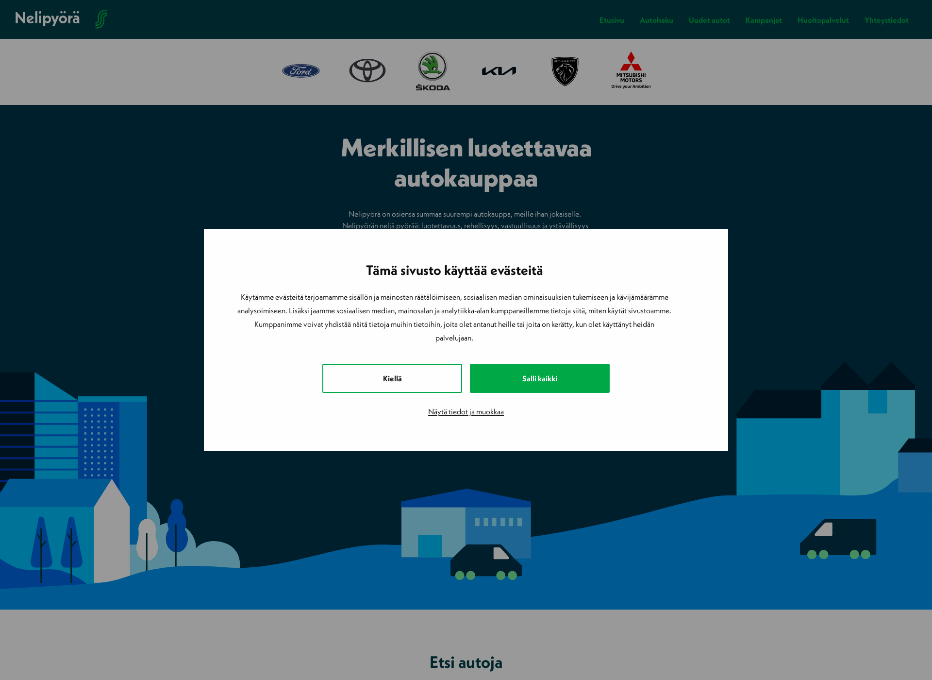 Screenshot for vesijarvenauto.fi