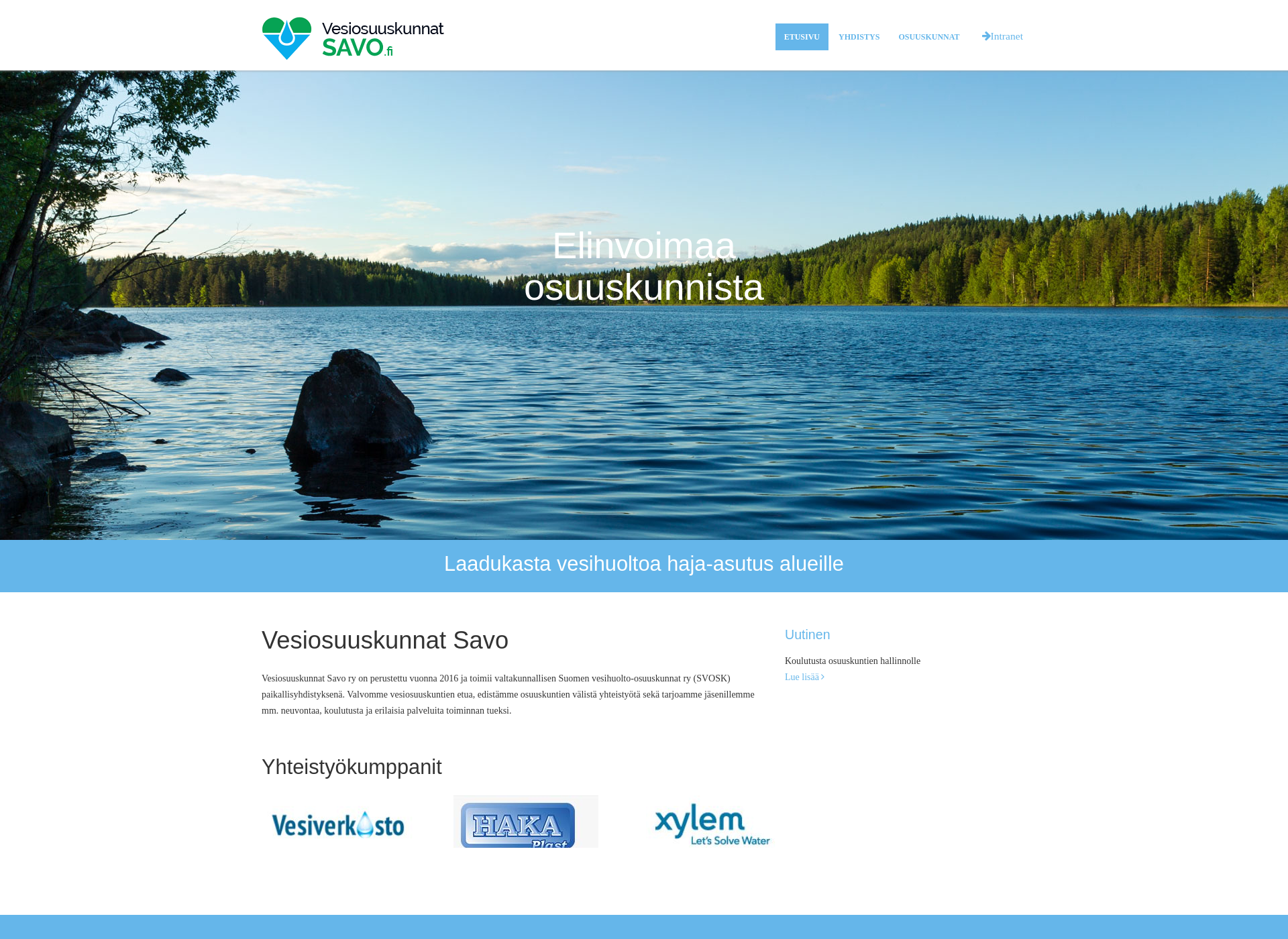 Screenshot for vesiosuuskunnatsavo.fi