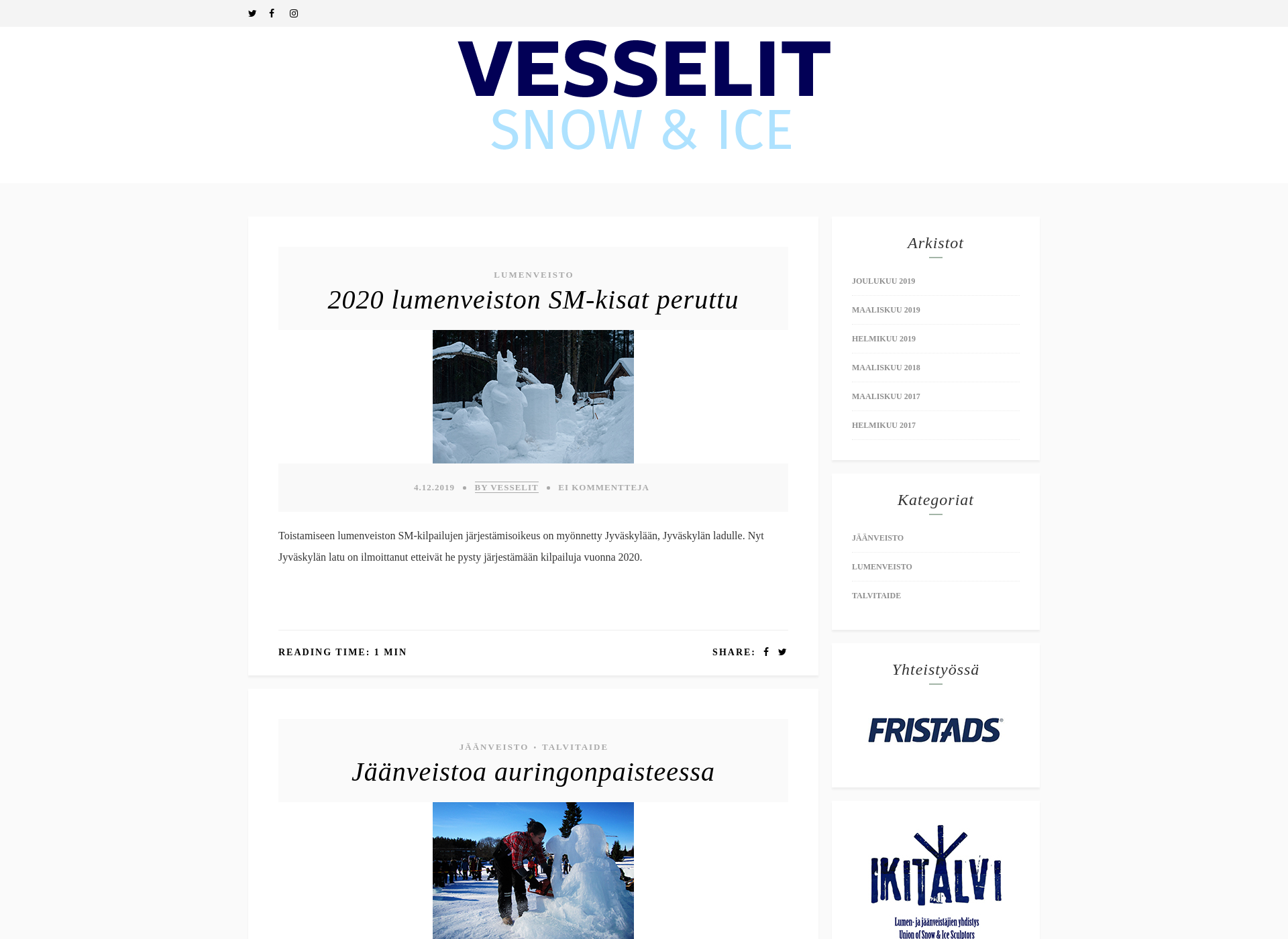 Screenshot for vesselit.fi