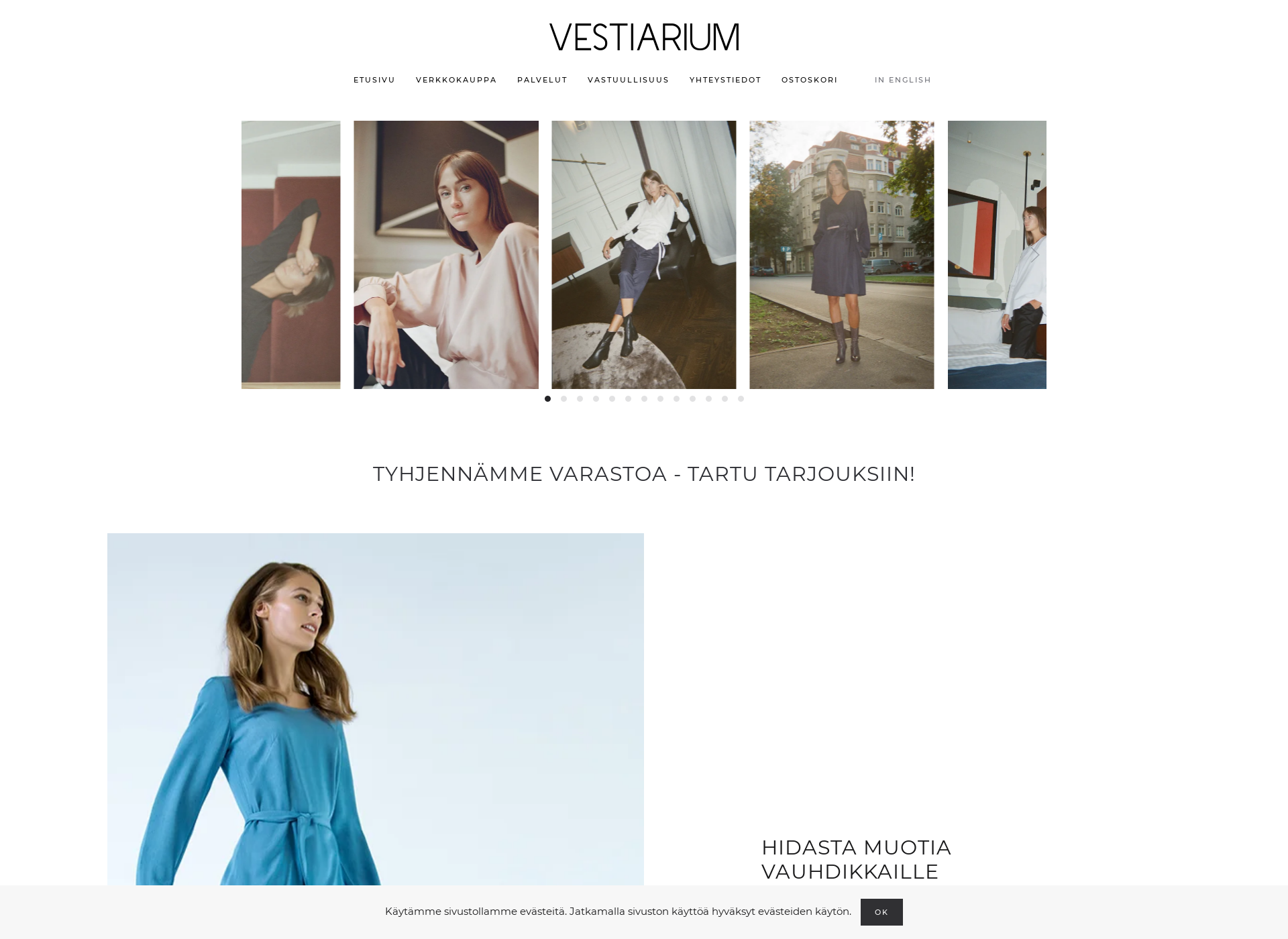 Screenshot for vestiarium.fi