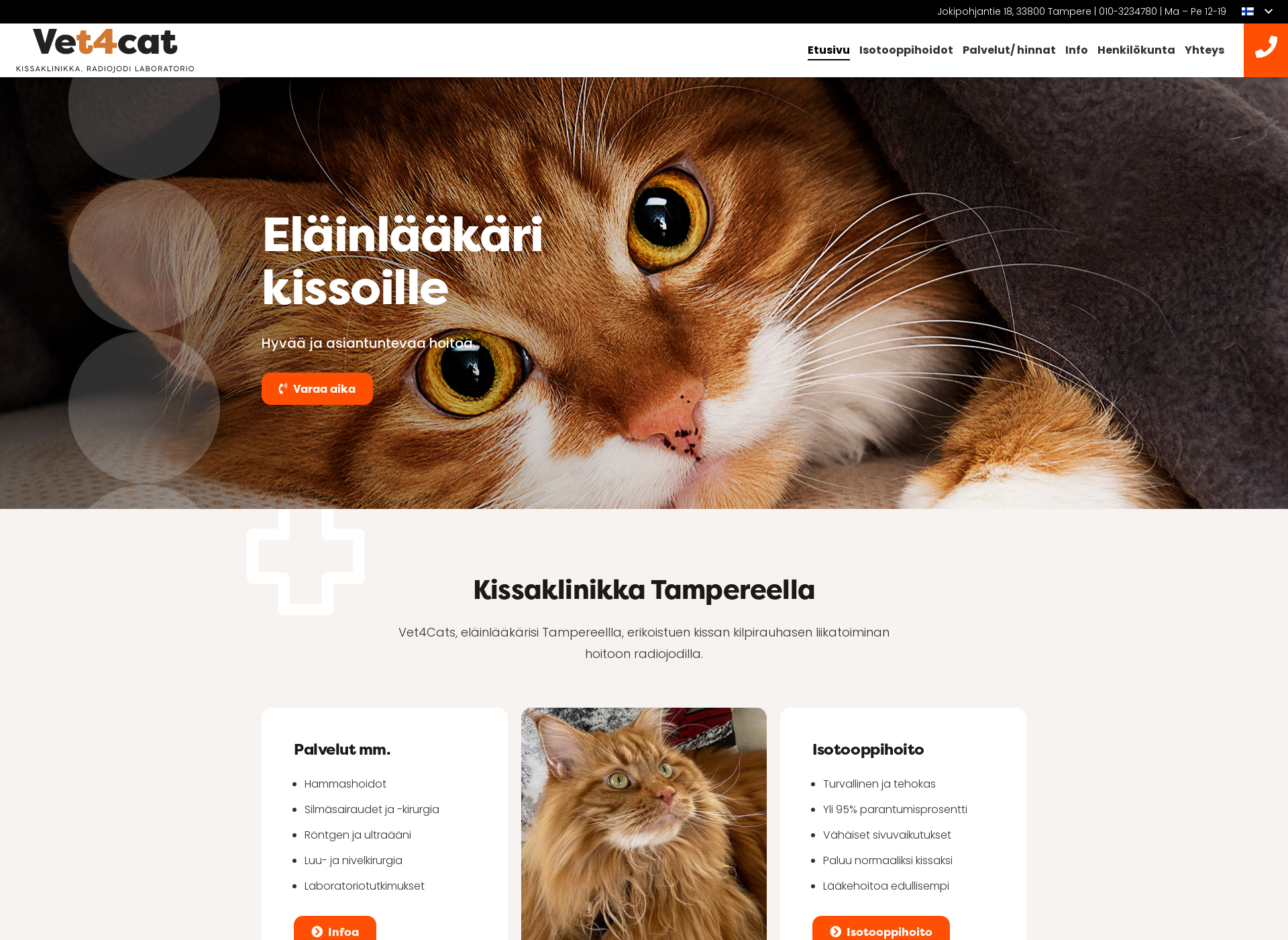 Screenshot for vet4cat.fi